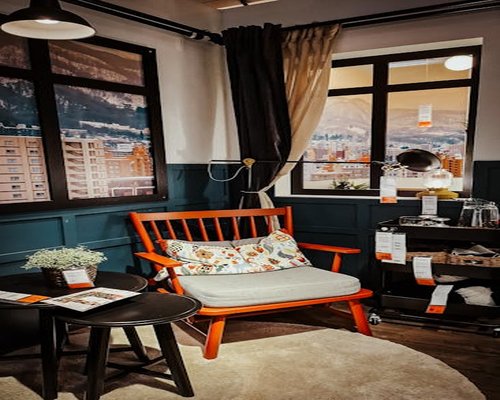 Cozy living room interior lighting design